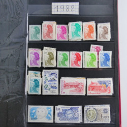 Lot de timbres de France 1892-2014 oblitérés en 6 albums.