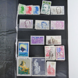 Lot de timbres de France 1892-2014 oblitérés en 6 albums.