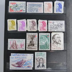 Lot de timbres de France 1892-2014 oblitérés en 6 albums.