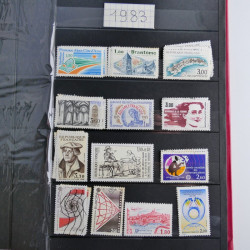 Lot de timbres de France 1892-2014 oblitérés en 6 albums.