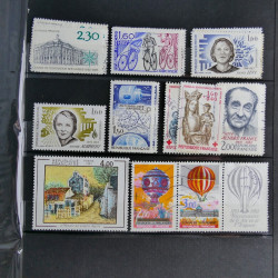 Lot de timbres de France 1892-2014 oblitérés en 6 albums.