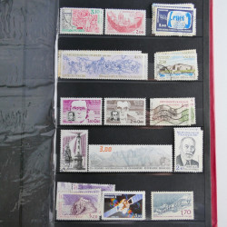 Lot de timbres de France 1892-2014 oblitérés en 6 albums.