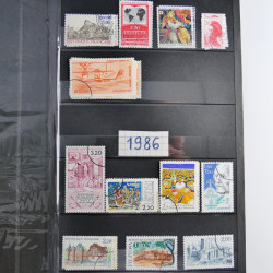 Lot de timbres de France 1892-2014 oblitérés en 6 albums.