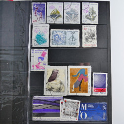 Lot de timbres de France 1892-2014 oblitérés en 6 albums.