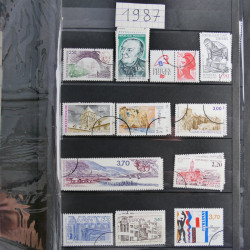 Lot de timbres de France 1892-2014 oblitérés en 6 albums.