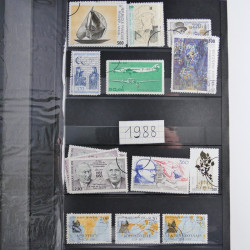 Lot de timbres de France 1892-2014 oblitérés en 6 albums.