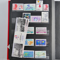 Lot de timbres de France 1892-2014 oblitérés en 6 albums.