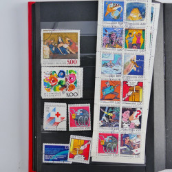 Lot de timbres de France 1892-2014 oblitérés en 6 albums.
