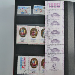 Lot de timbres de France 1892-2014 oblitérés en 6 albums.