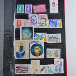 Lot de timbres de France 1892-2014 oblitérés en 6 albums.