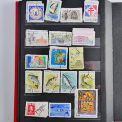 Lot de timbres de France 1892-2014 oblitérés en 6 albums.