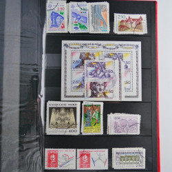 Lot de timbres de France 1892-2014 oblitérés en 6 albums.