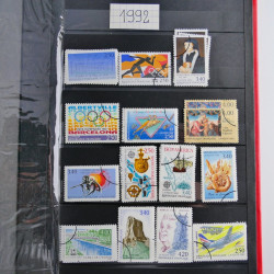 Lot de timbres de France 1892-2014 oblitérés en 6 albums.