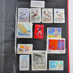 Lot de timbres de France 1892-2014 oblitérés en 6 albums.