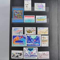 Lot de timbres de France 1892-2014 oblitérés en 6 albums.