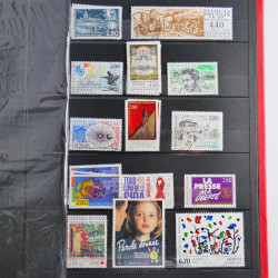 Lot de timbres de France 1892-2014 oblitérés en 6 albums.