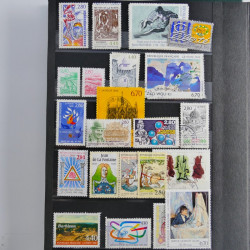 Lot de timbres de France 1892-2014 oblitérés en 6 albums.