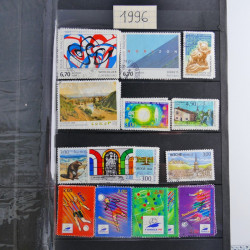 Lot de timbres de France 1892-2014 oblitérés en 6 albums.