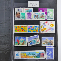 Lot de timbres de France 1892-2014 oblitérés en 6 albums.