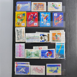 Lot de timbres de France 1892-2014 oblitérés en 6 albums.