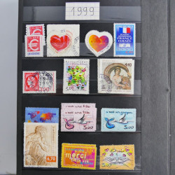 Lot de timbres de France 1892-2014 oblitérés en 6 albums.