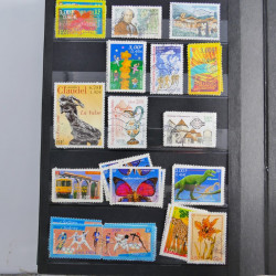 Lot de timbres de France 1892-2014 oblitérés en 6 albums.