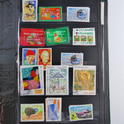 Lot de timbres de France 1892-2014 oblitérés en 6 albums.