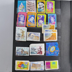 Lot de timbres de France 1892-2014 oblitérés en 6 albums.
