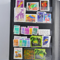Lot de timbres de France 1892-2014 oblitérés en 6 albums.