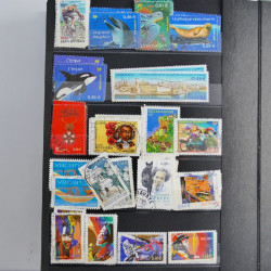 Lot de timbres de France 1892-2014 oblitérés en 6 albums.