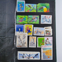 Lot de timbres de France 1892-2014 oblitérés en 6 albums.