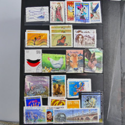 Lot de timbres de France 1892-2014 oblitérés en 6 albums.