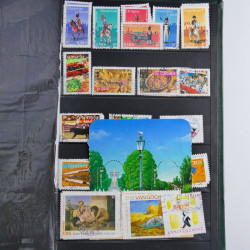Lot de timbres de France 1892-2014 oblitérés en 6 albums.