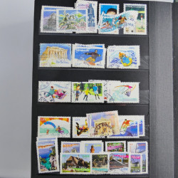 Lot de timbres de France 1892-2014 oblitérés en 6 albums.