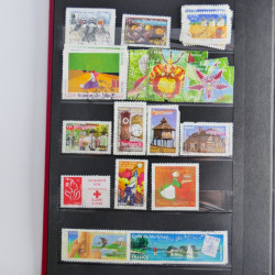 Lot de timbres de France 1892-2014 oblitérés en 6 albums.