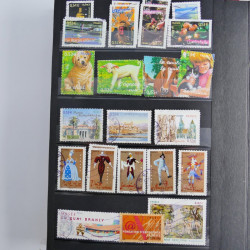 Lot de timbres de France 1892-2014 oblitérés en 6 albums.