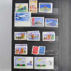 Lot de timbres de France 1892-2014 oblitérés en 6 albums.