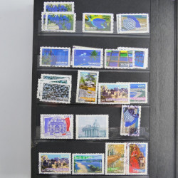 Lot de timbres de France 1892-2014 oblitérés en 6 albums.