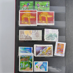 Lot de timbres de France 1892-2014 oblitérés en 6 albums.
