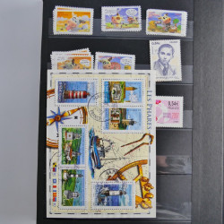 Lot de timbres de France 1892-2014 oblitérés en 6 albums.