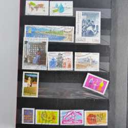 Lot de timbres de France 1892-2014 oblitérés en 6 albums.