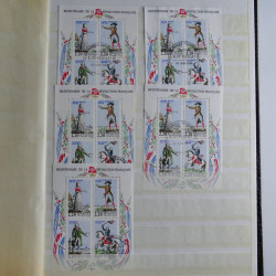 Lot de timbres de France 1892-2014 oblitérés en 6 albums.