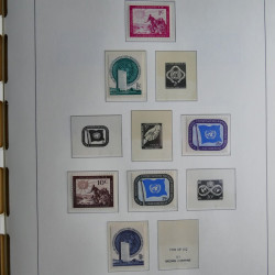 Vrac philatélique de timbres du monde neufs et oblitérés en un carton.