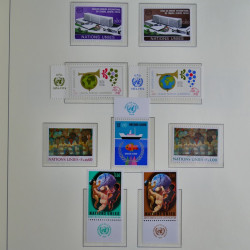 Vrac philatélique de timbres du monde neufs et oblitérés en un carton.