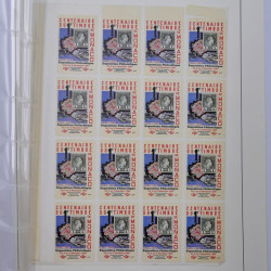 Vrac philatélique de timbres du monde neufs et oblitérés en un carton.