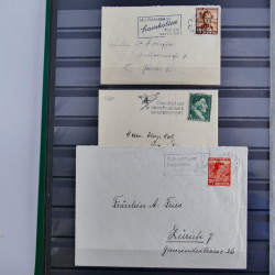 Suisse lot de 37 lettres, entiers, FDC 1921-1990 en un album.