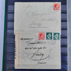 Suisse lot de 37 lettres, entiers, FDC 1921-1990 en un album.