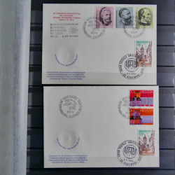 Suisse lot de 37 lettres, entiers, FDC 1921-1990 en un album.