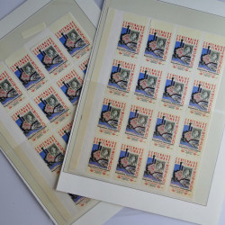 Vrac philatélique de timbres du monde neufs et oblitérés en un carton.
