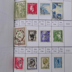 Lot de timbres de Grèce 1876-2000 neufs et oblitérés en 4 carnets à choix.